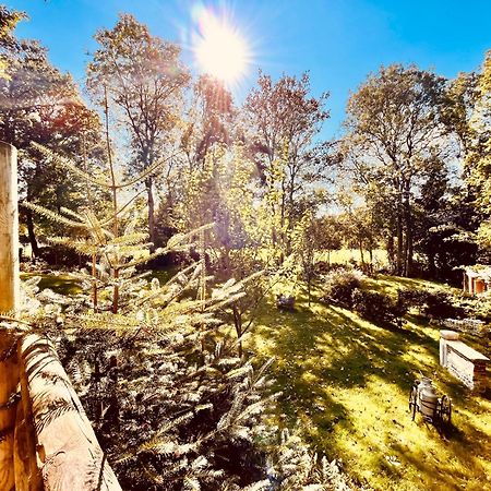 La Cabane Perchee Du Trappeur Écrainville Zewnętrze zdjęcie