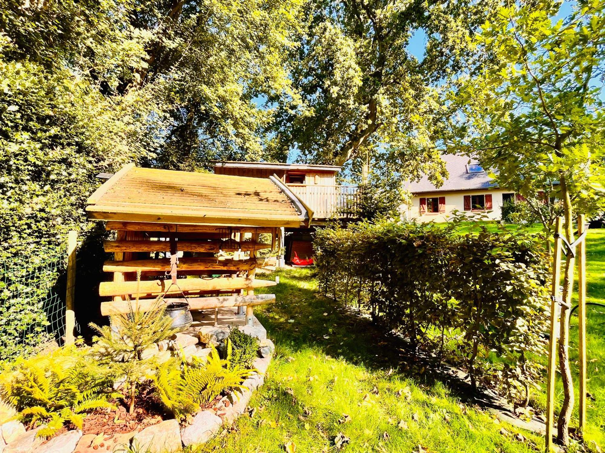La Cabane Perchee Du Trappeur Écrainville Zewnętrze zdjęcie
